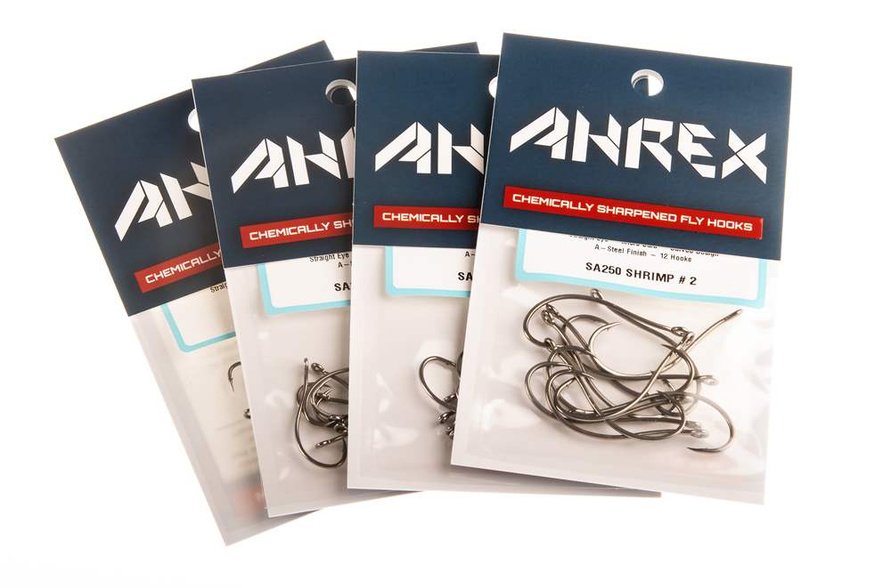 Ahrex Sa250 Sa Shrimp #6 Trout Fly Tying Hooks Wide Gap Perfect For Bonefish and Other Species